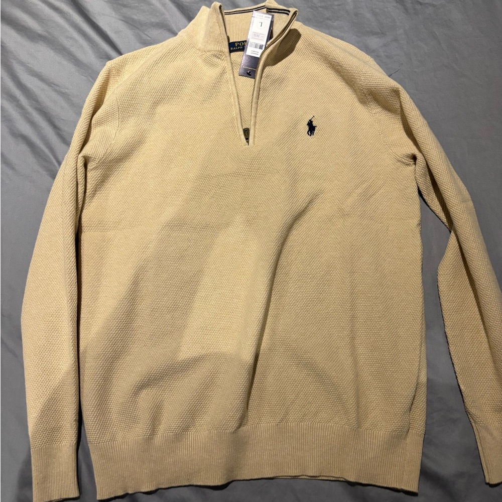 Cream Quarter-zip Polo Ralph Lauren